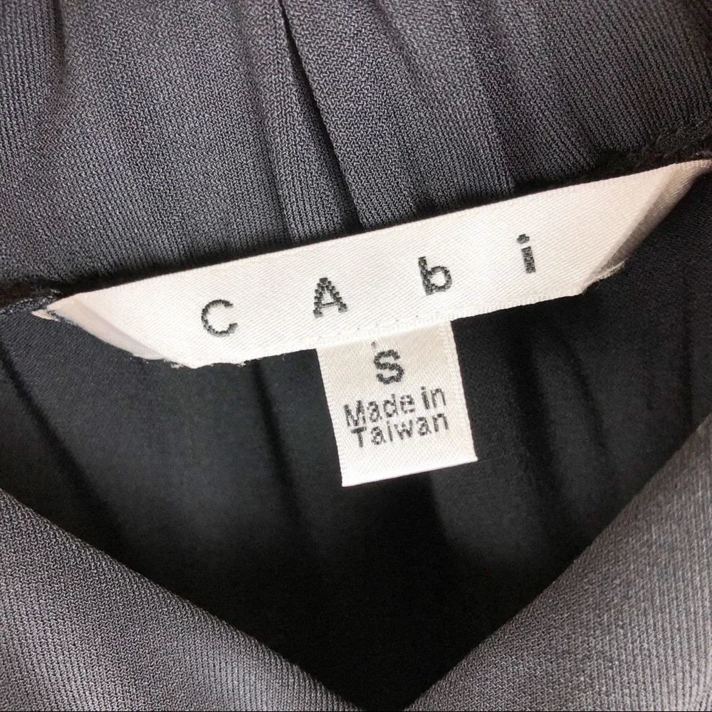 CAbi Black Ruched Waist Dress‎ Small